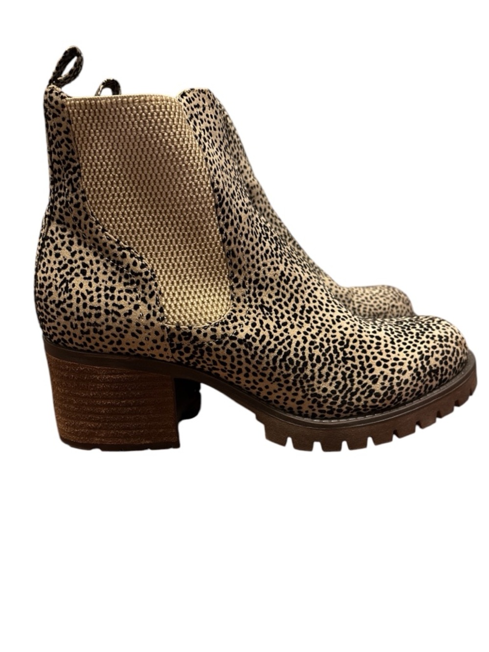 MIA Leopard Print Booties Size: 8.5